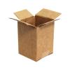 Caja Kraft de Cartón Ondulado Simple de 3x3x4 cm