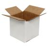 Caja Blanca de Cartón Ondulado Simple de 5x5x5 cm