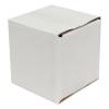 Caja Blanca de Cartón Ondulado Simple de 5x5x5 cm