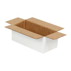 8,5x3,5x3,5x3 cm Caja Blanca de Cartón Ondulado Simple