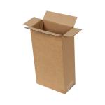 14x8x27 cm Caja Kraft de Cartón Ondulado Simple
