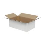 20x15x10 cm Caja Blanca de Cartón Ondulado Simple