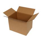 23x23x23 cm Caja Kraft de Cartón Ondulado Simple