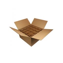 Caja de Vasos de Cartón Ondulado Simple de 43,5x29x9 cm