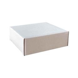 8x3x9,5 cm Caja Americana Cerrada Blanco