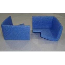 Protector de Esquinas de Polietileno En L de Gran Tamaño