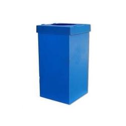 Papelera de Reciclaje Azul 35x35x70 cm