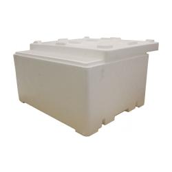 50x40x26 cm Caja de Espuma de Poliestireno para Carne Y Pescado 15 Kg