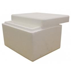 26.5x16x16 cm Espuma de Poliestireno Parcela Helado Caja 1.5Kg