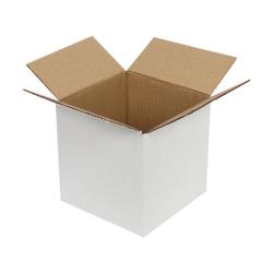 15x13x12 cm Caja Individual de Cartón Ondulado Blanco