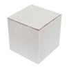 5x5x5 cm Caja de Cartón Blanco Ondulado Simple
