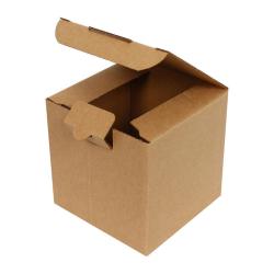 10,5x10,5x8 cm Caja de Cartón Kraft Simple Ondulado