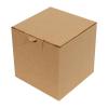 10,5x10,5x8 cm Caja de Cartón Kraft Simple Ondulado