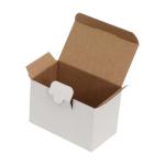 12x10x10,5 cm Caja de Cartón Blanco Ondulado Simple