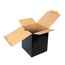 25x24x30,5 cm Caja de Cartón Negra