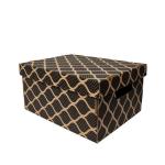 35x27x18cm Caja Negra - Ziplock Box Kraft