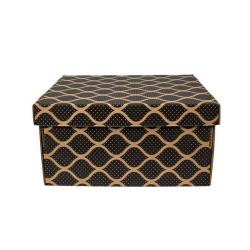 35x27x18cm Caja Negra - Ziplock Box Kraft