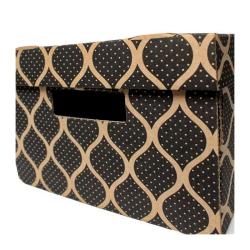 35x27x18cm Caja Negra - Ziplock Box Kraft