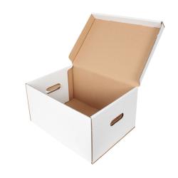 46,5x34x24 cm Caja Blanca Doble Corrugado Cerrada