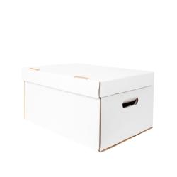 46,5x34x24 cm Caja Blanca Doble Corrugado Cerrada