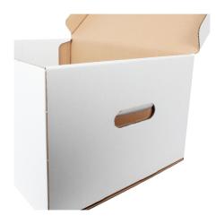 46,5x34x24 cm Caja Blanca Doble Corrugado Cerrada